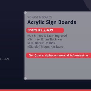 Acrylic Sign Boards