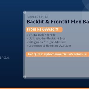 Backlit & Frontlit Flex Banner Printing