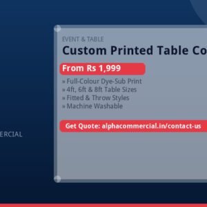 Custom Printed Table Covers & Throws